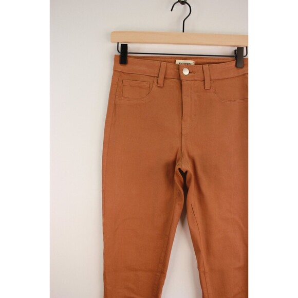 L Agence Women Jeans Brown Denim Skinny Casual Stretch Zip Fly 5 Pockets Size 26 - Picture 6 of 15